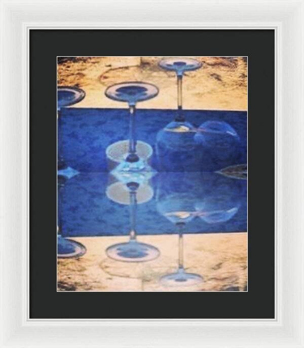 Wine Glass Art Photograph - Framed Print