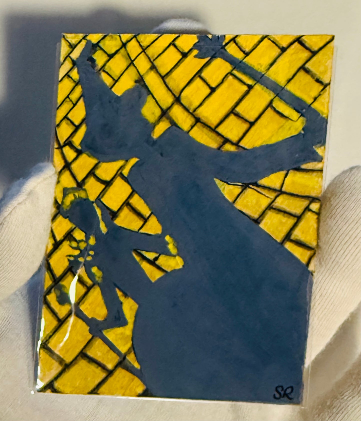 The Shadows on The Yellow Brick Road ACEO Card Mini Collectible Art