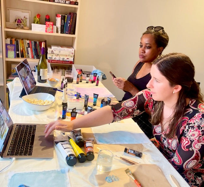 Zoom Class- Beginner's Mixed Media Art Class