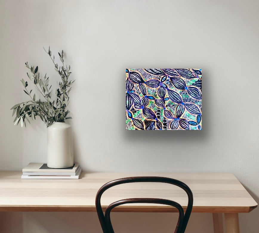 "Processing" by Sharmaine Rayner Acrylic and Resin on Canvas Wall Art