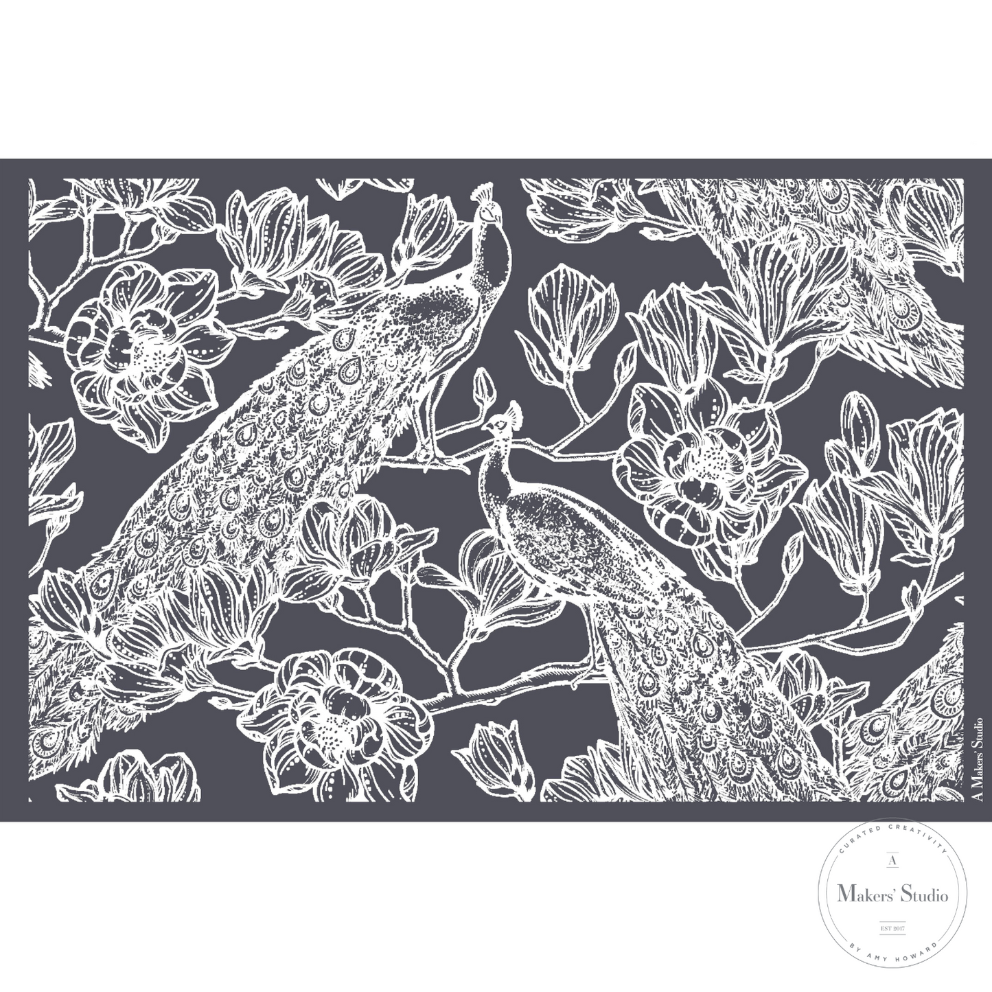 Peacock Mesh Stencil