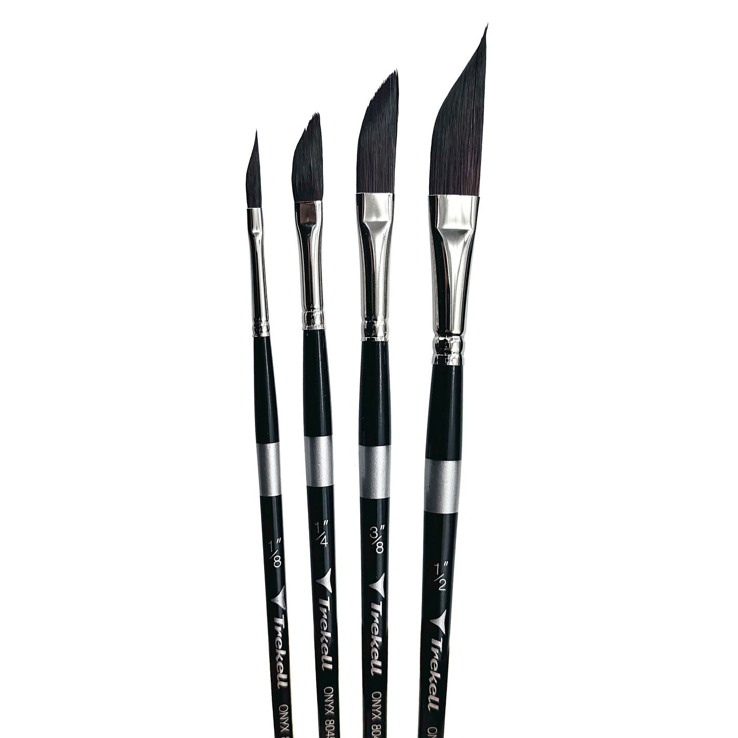 Trekell Onyx Synthetic Squirrel Short Handle Artist Brush - Complete Brush Set - Dagger