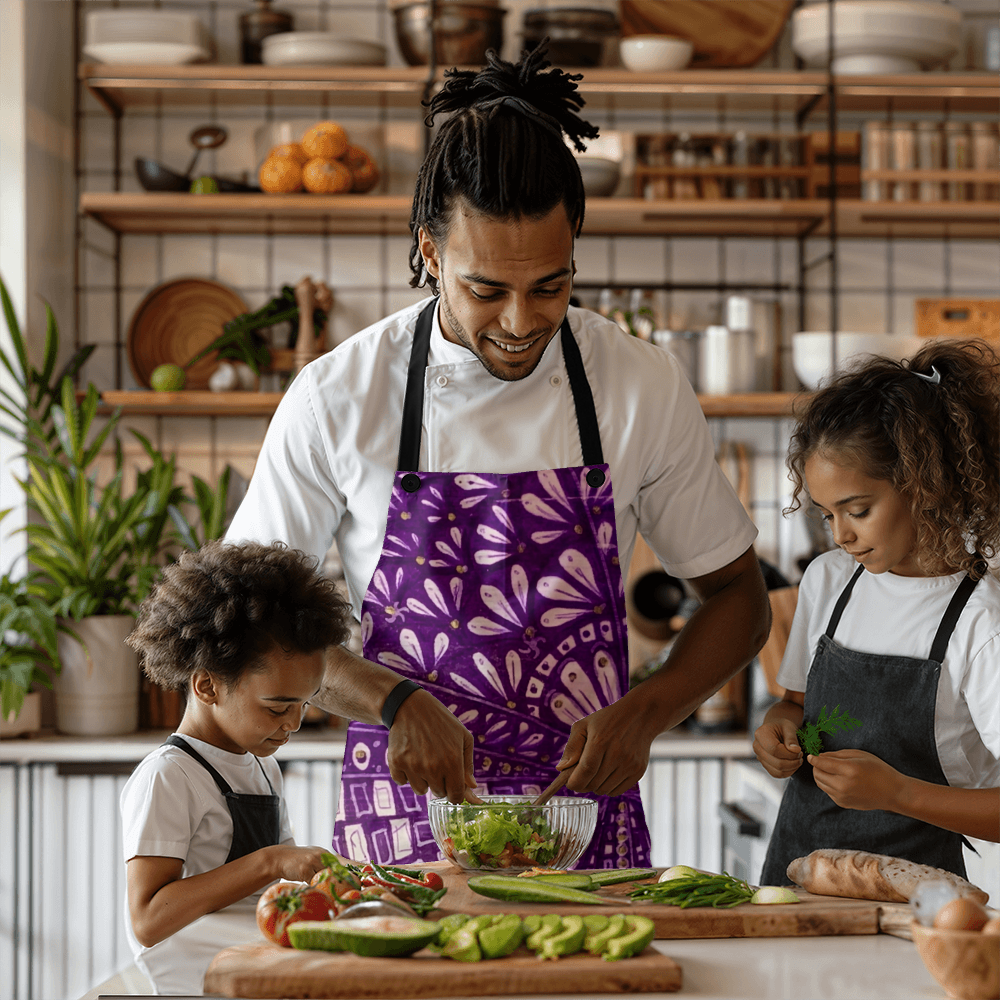 Purple Doodle Apron