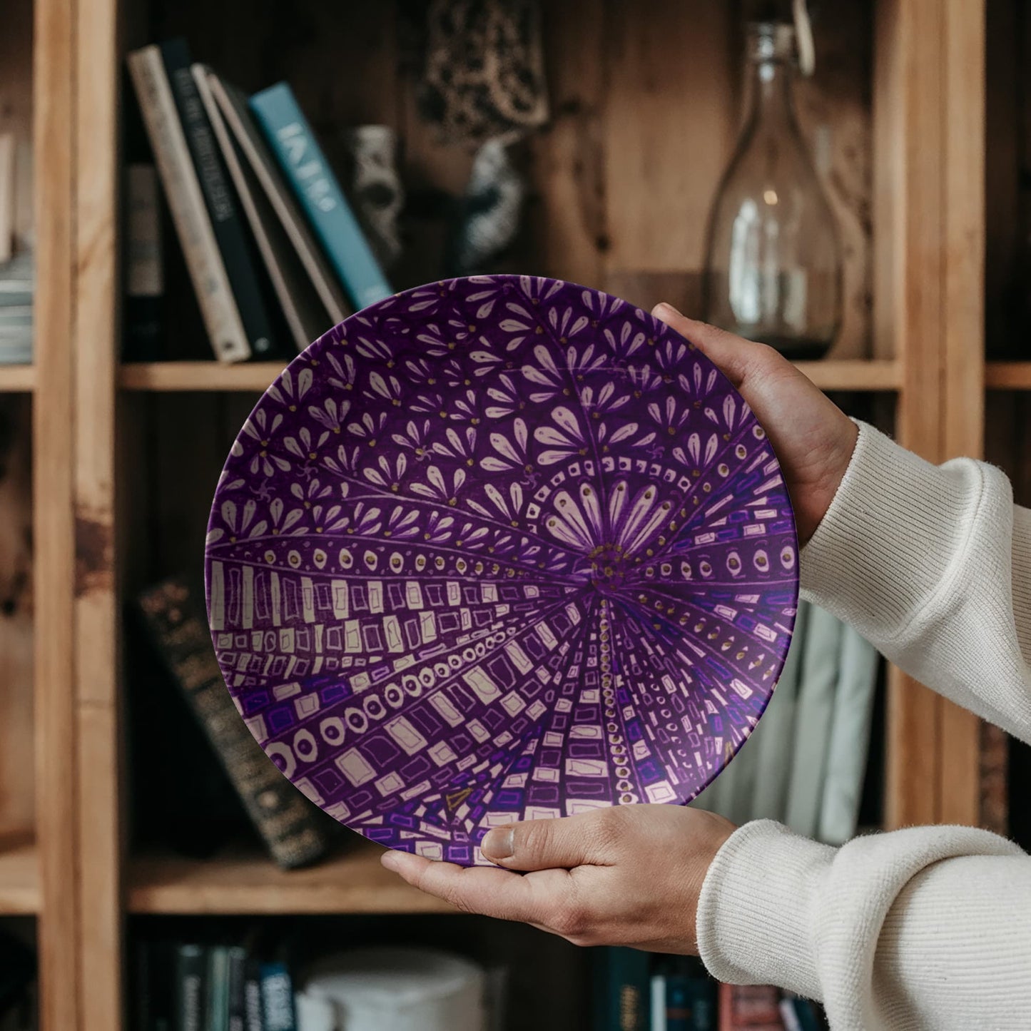 Purple Doodle 10" Plate