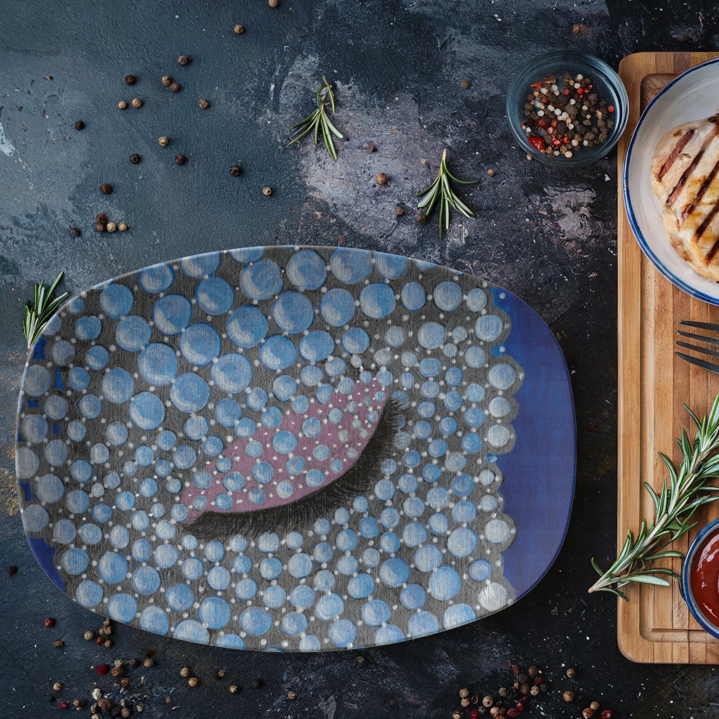 Pearls 10"x14" Platter