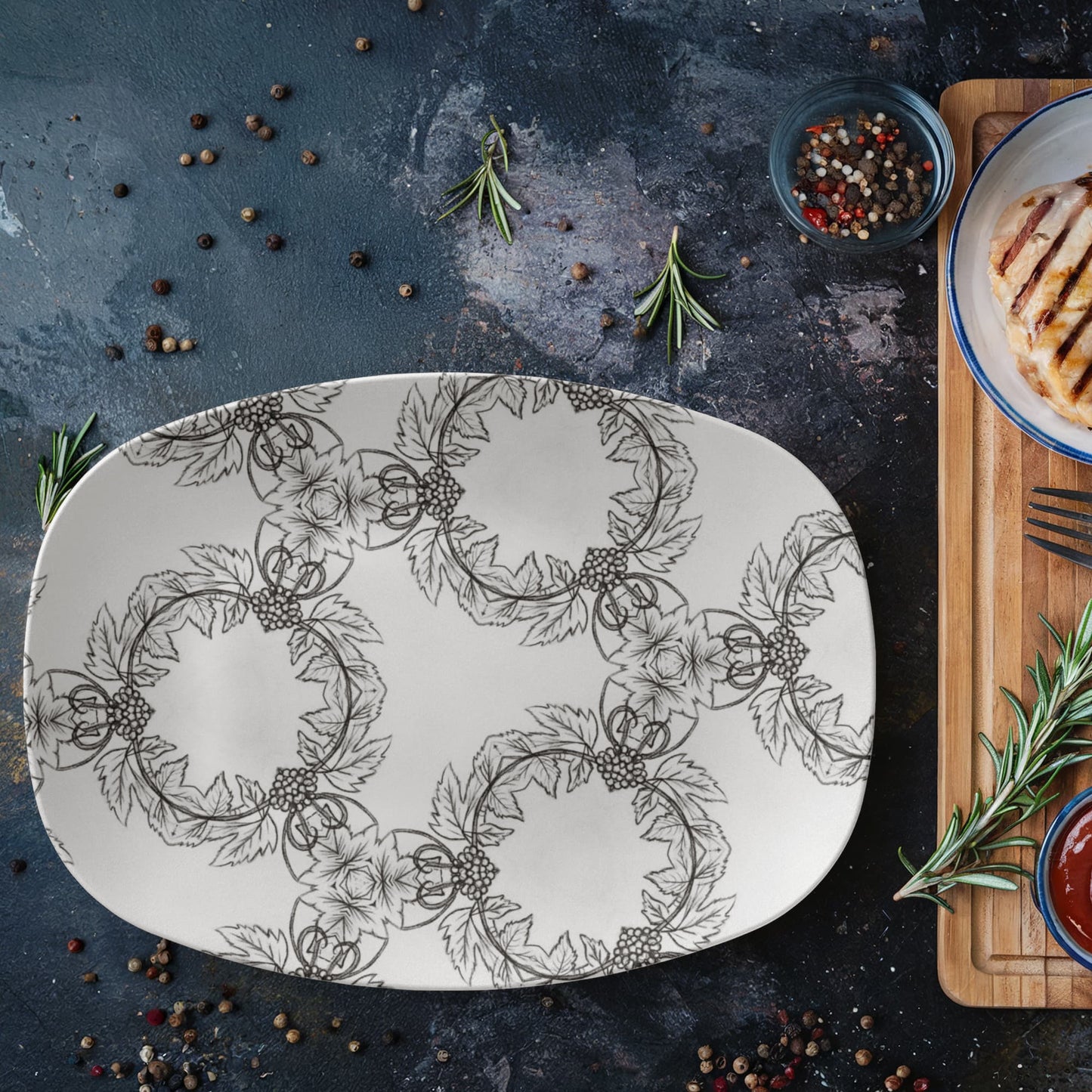 The Grape Wreaths Platter