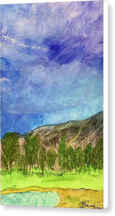 Cathedral Canyon Country Club View - Canvas Print