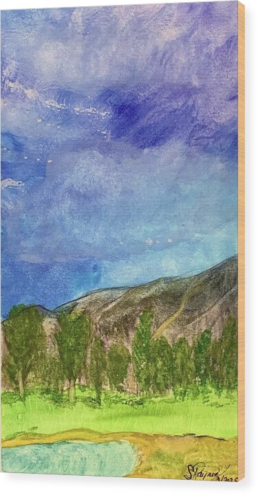 Cathedral Canyon Country Club View - Wood Print