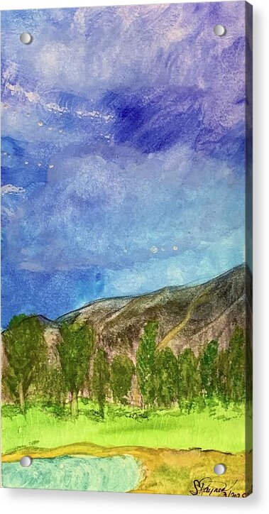 Cathedral Canyon Country Club View - Acrylic Print