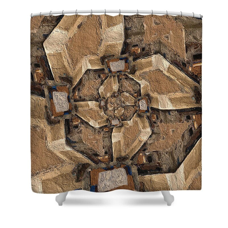 Geo Dunes - Shower Curtain