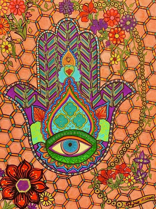 Hamsa Protection - Art Print