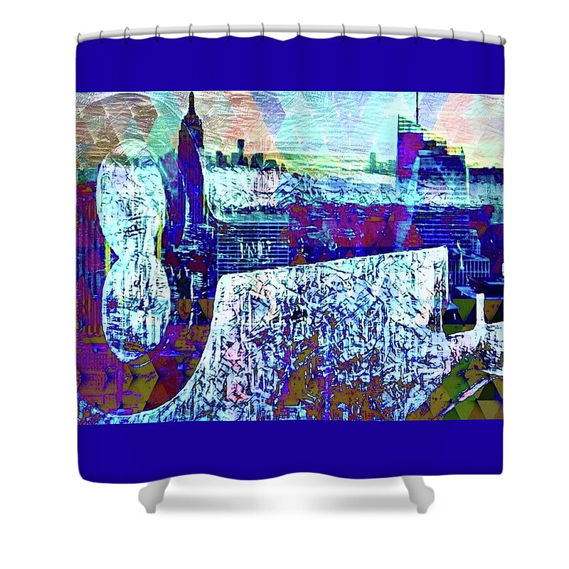 Key to New York - Shower Curtain
