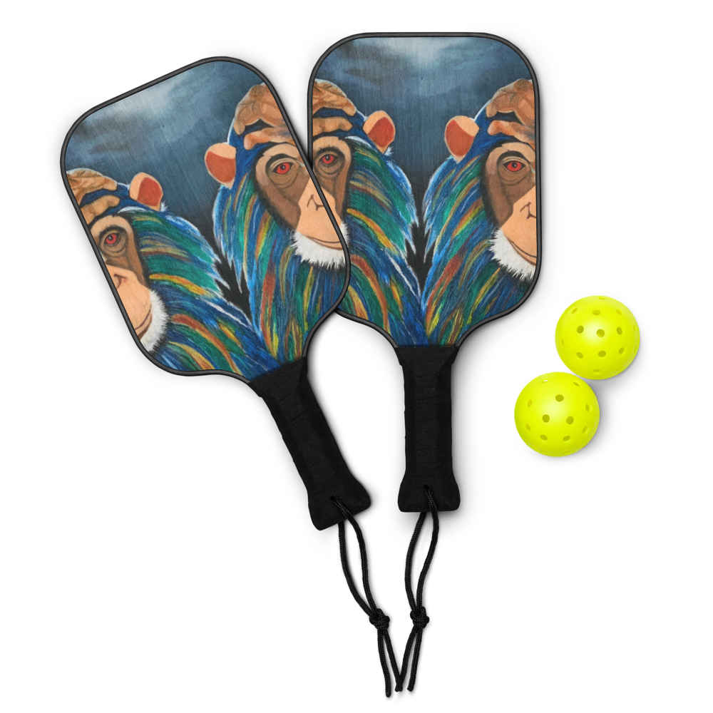 Monkeys In The Rain Pickleball Paddle Set