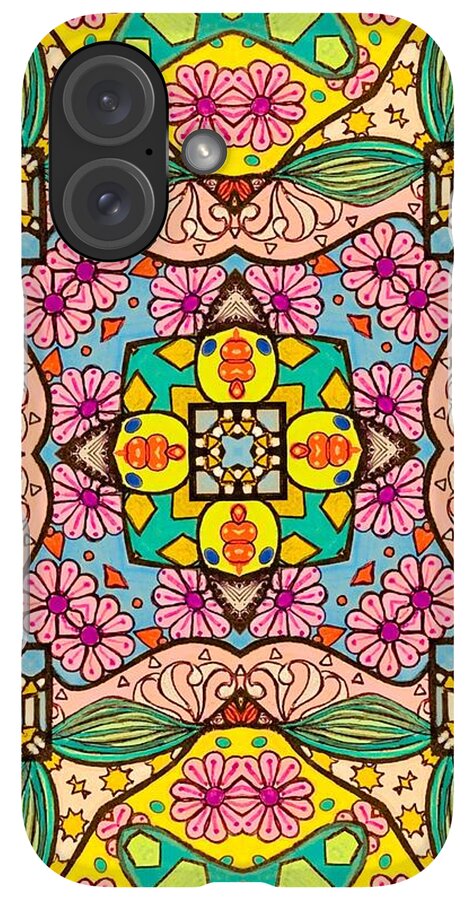 Pink Flower Doodle - Phone Case