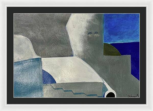 Santorini Vibes - Framed Print