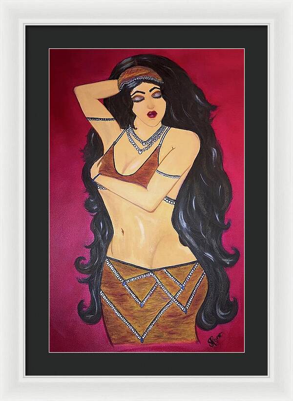 The Bellydancer - Framed Art Print