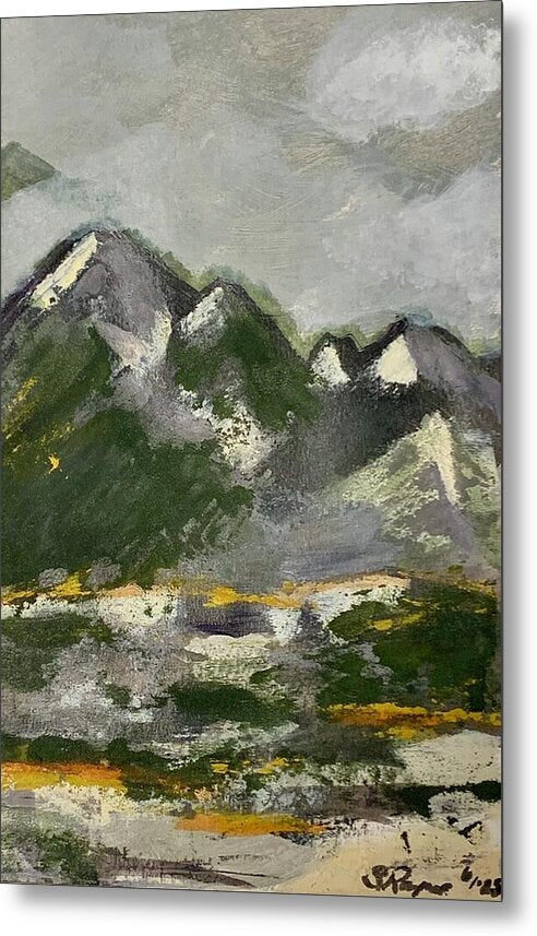 The Mountains Between Us - Metal Print