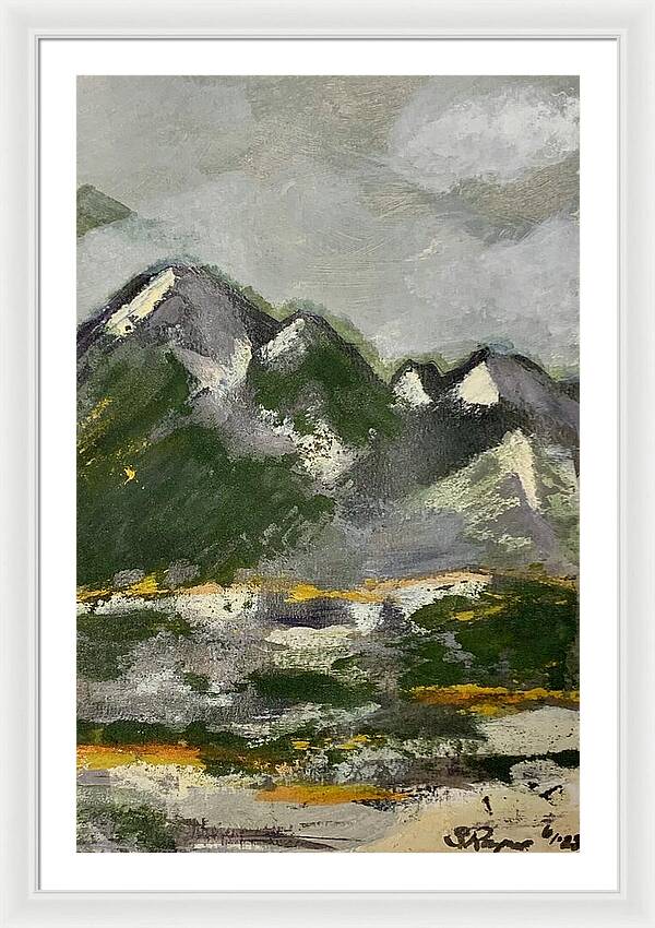 The Mountains Between Us - Framed Print