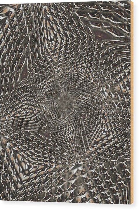 Twisted Steel - Wood Print