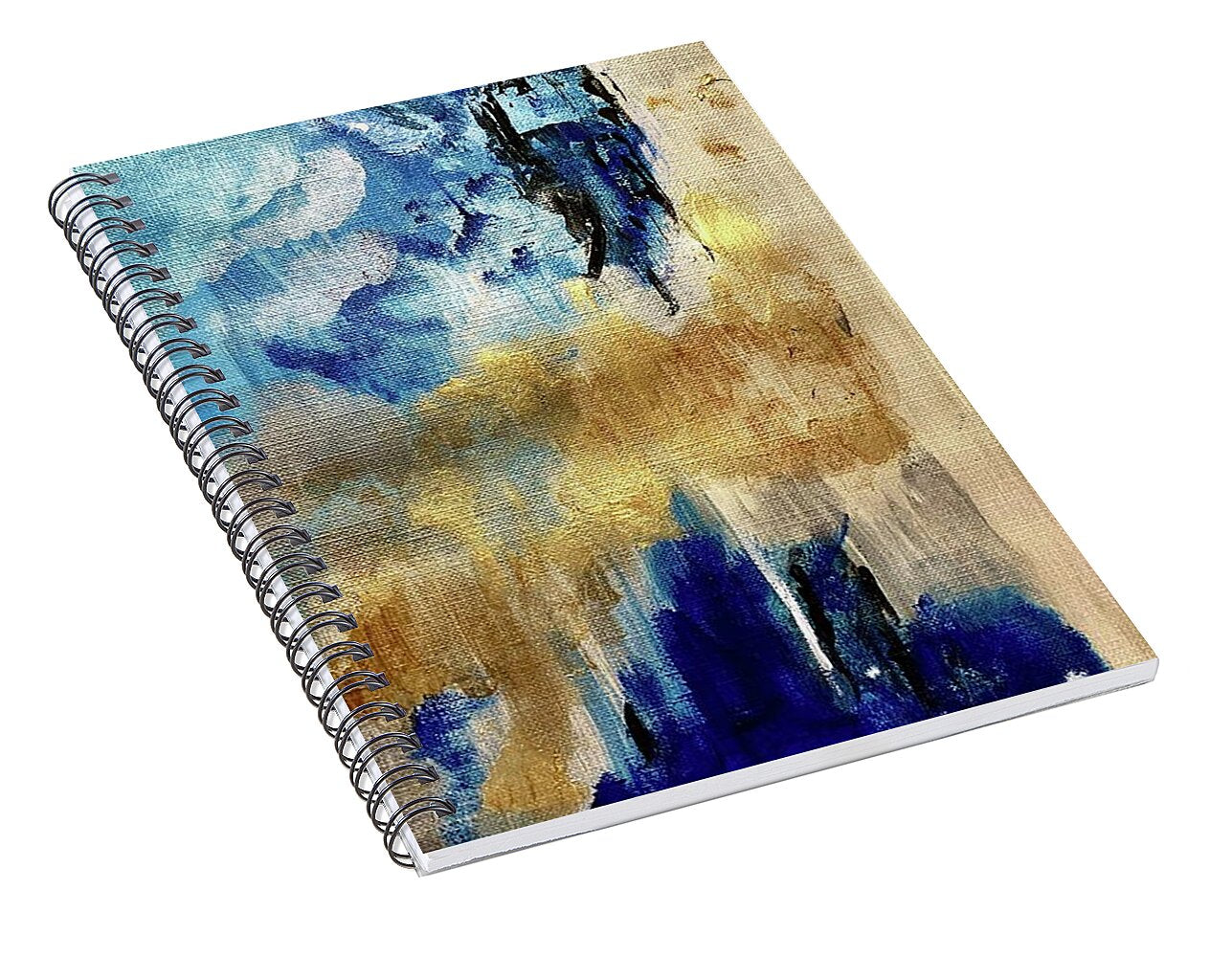 Water and Aether- The Cosmic Blue Collection - Spiral Notebook