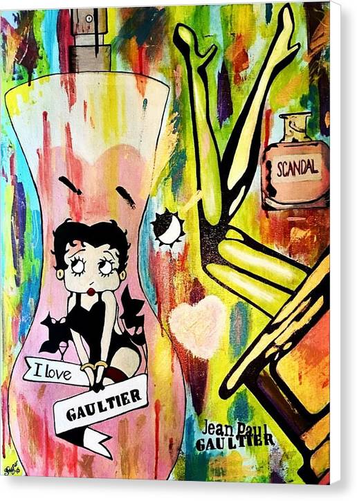 Betty Loves Gaultier - Canvas Print
