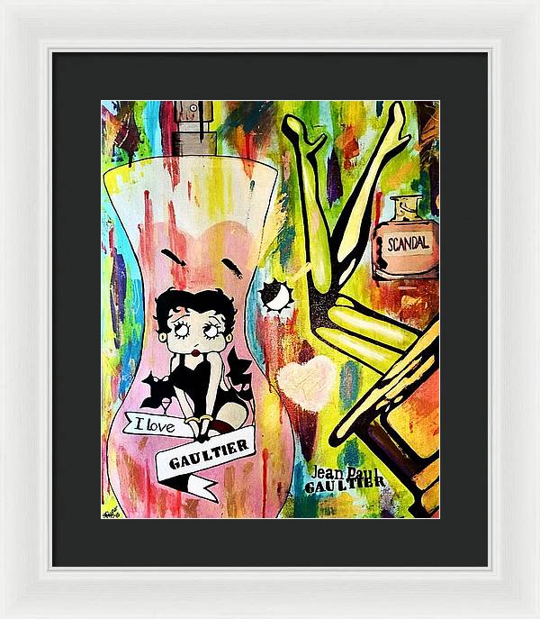 Betty Loves Gaultier - Framed Print