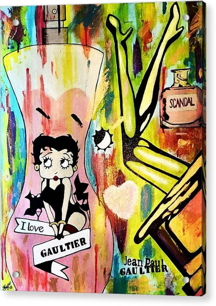 Betty Loves Gaultier - Acrylic Print