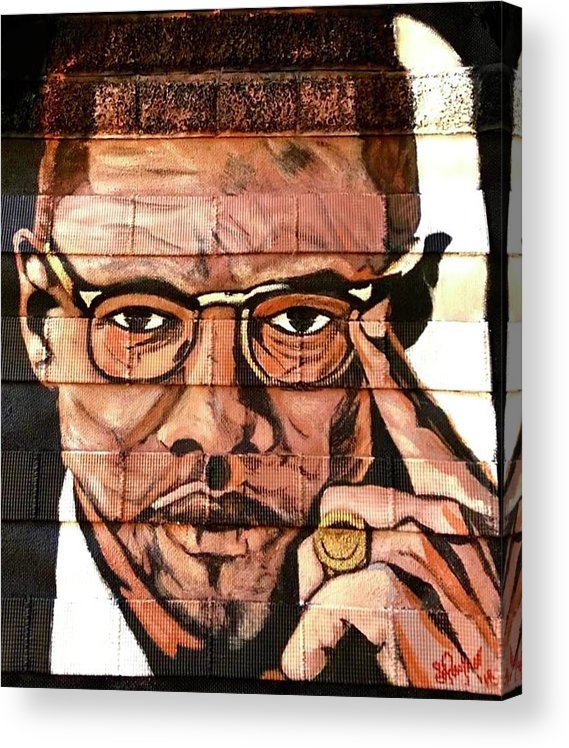 Malcolm X Acrylic outlet Painting