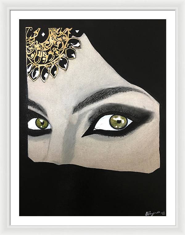 Veiled Woman - Framed Print