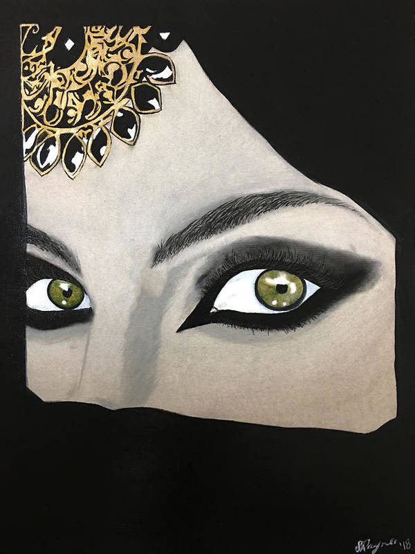 Veiled Woman - Unframed Art Print