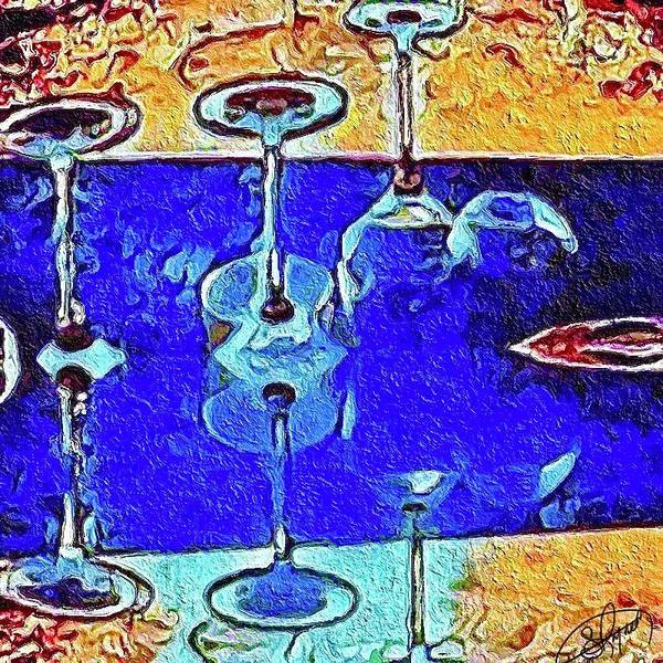 Wine Glass Art - Unframed Art Print