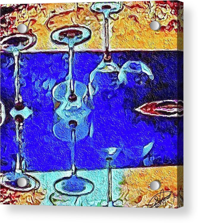 Wine Glass Art - Acrylic Print