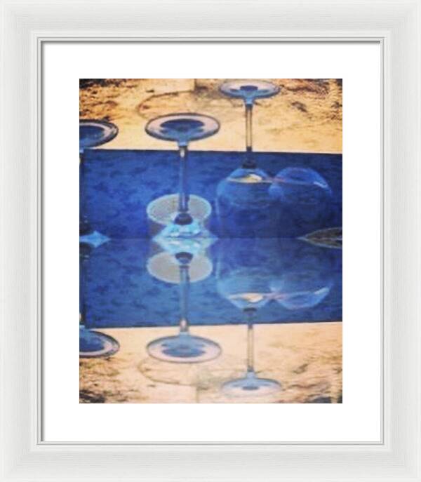 Wine Glass Art Photograph - Framed Print