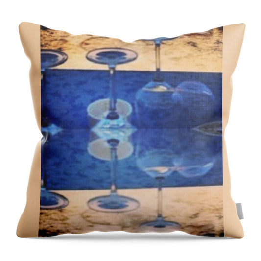Wine Glass Art Photograph - Throw Pillow