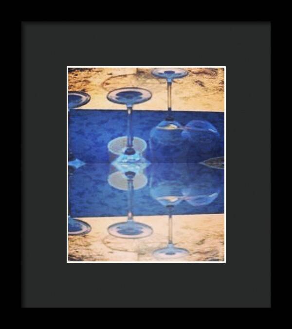 Wine Glass Art Photograph - Framed Print