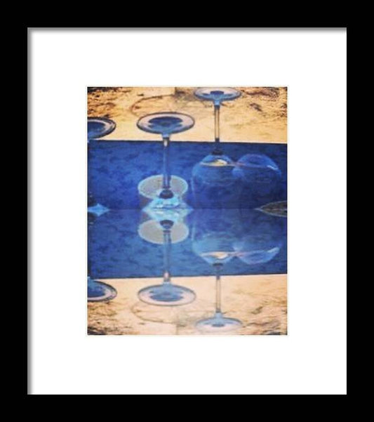 Wine Glass Art Photograph - Framed Print