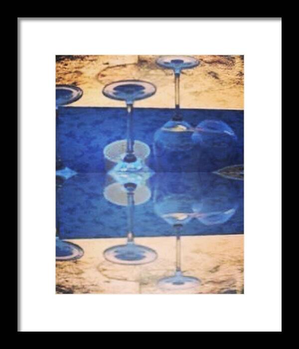 Wine Glass Art Photograph - Framed Print