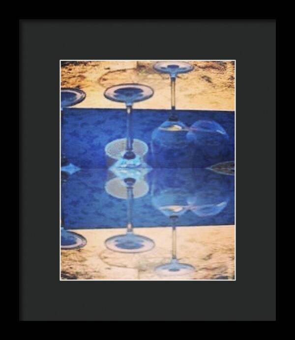 Wine Glass Art Photograph - Framed Print