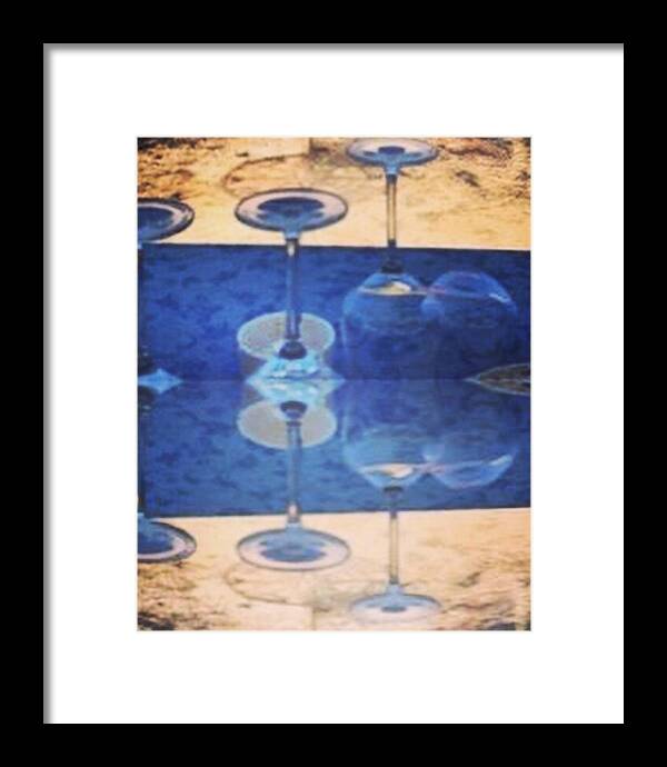 Wine Glass Art Photograph - Framed Print