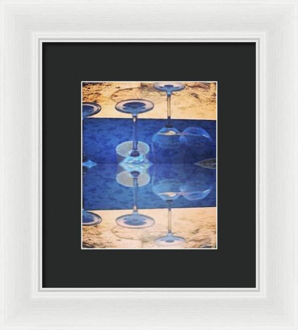 Wine Glass Art Photograph - Framed Print