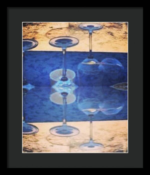 Wine Glass Art Photograph - Framed Print