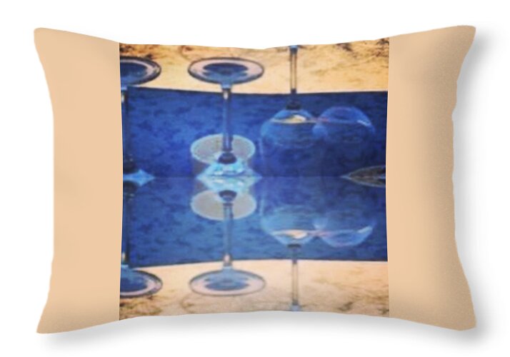 Wine Glass Art Photograph - Throw Pillow