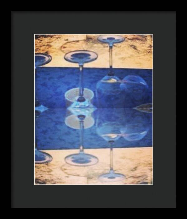 Wine Glass Art Photograph - Framed Print