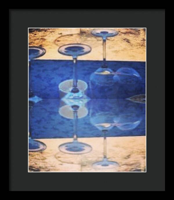 Wine Glass Art Photograph - Framed Print