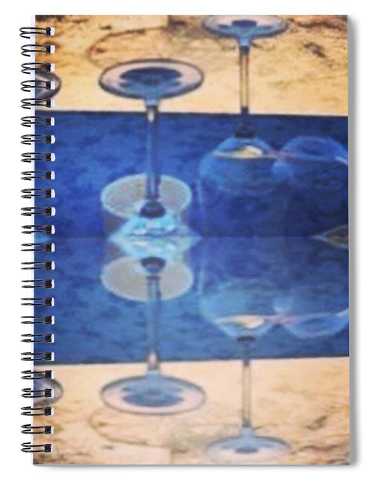 Wine Glass Art Photograph - Spiral Notebook
