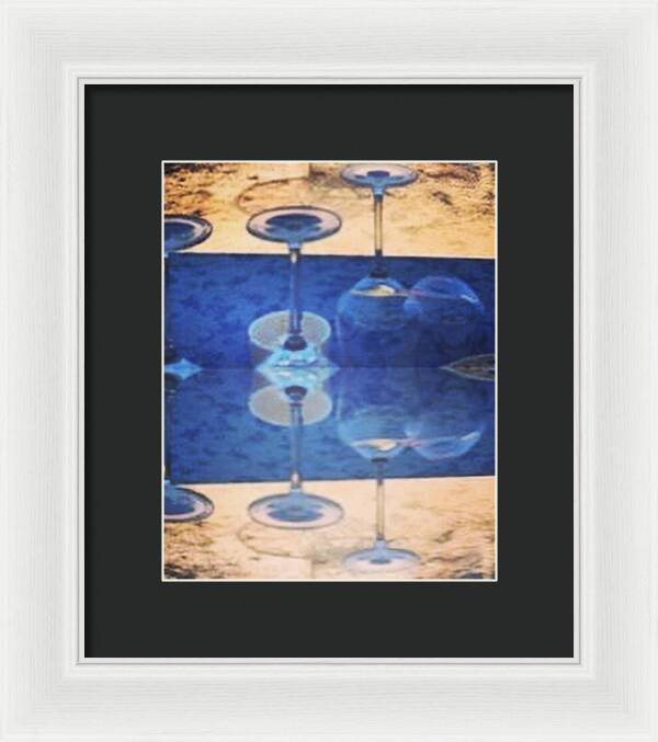 Wine Glass Art Photograph - Framed Print