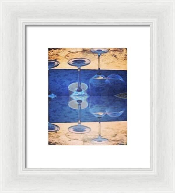 Wine Glass Art Photograph - Framed Print