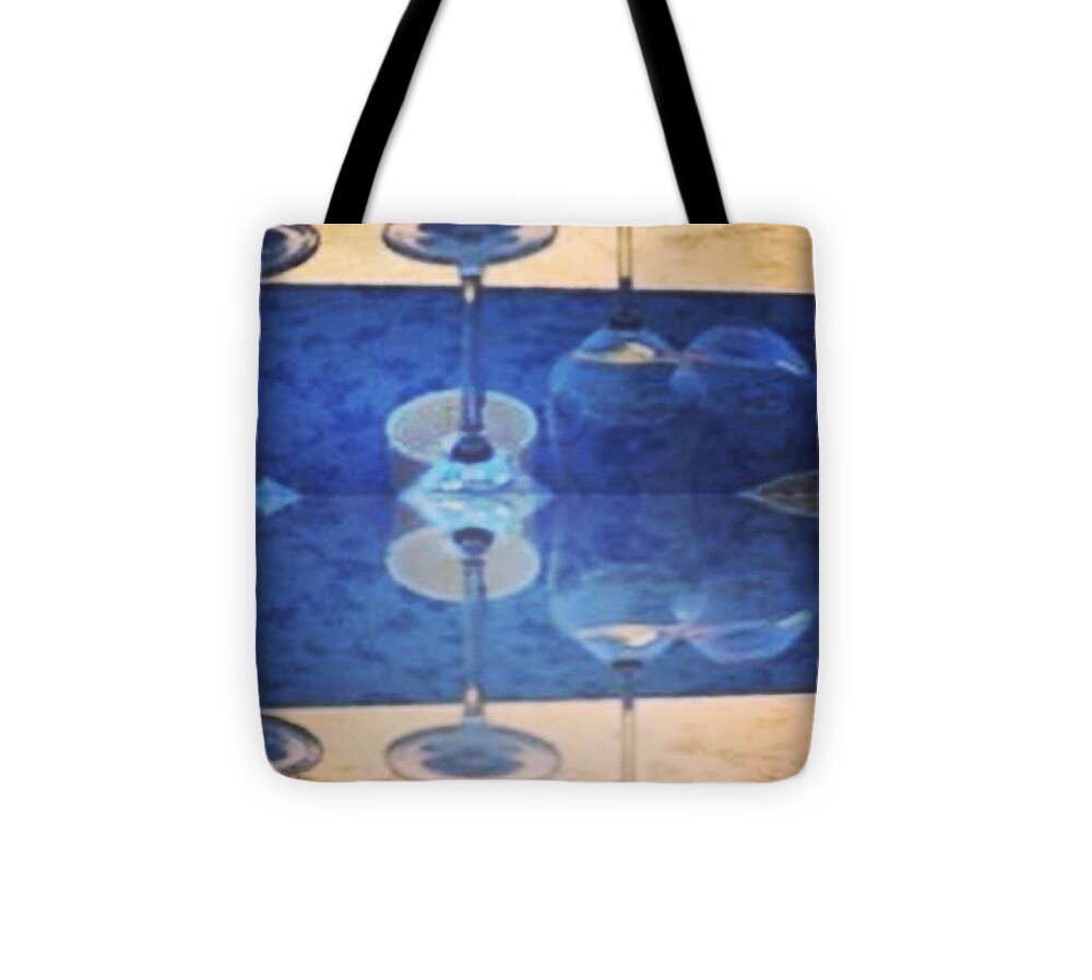 Wine Glass Art Photograph -Tote Bag