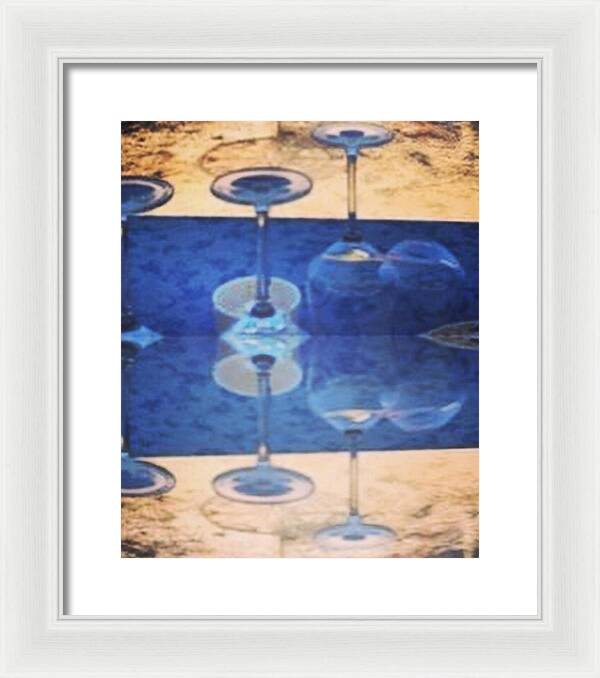 Wine Glass Art Photograph - Framed Print