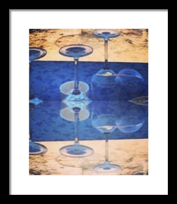 Wine Glass Art Photograph - Framed Print